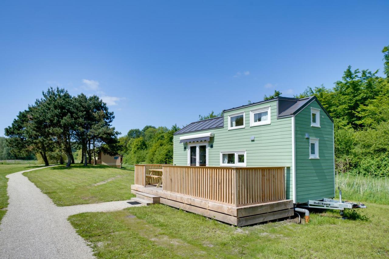 Green Tiny House With Shared Pool เซโวลเดอ ภายนอก รูปภาพ